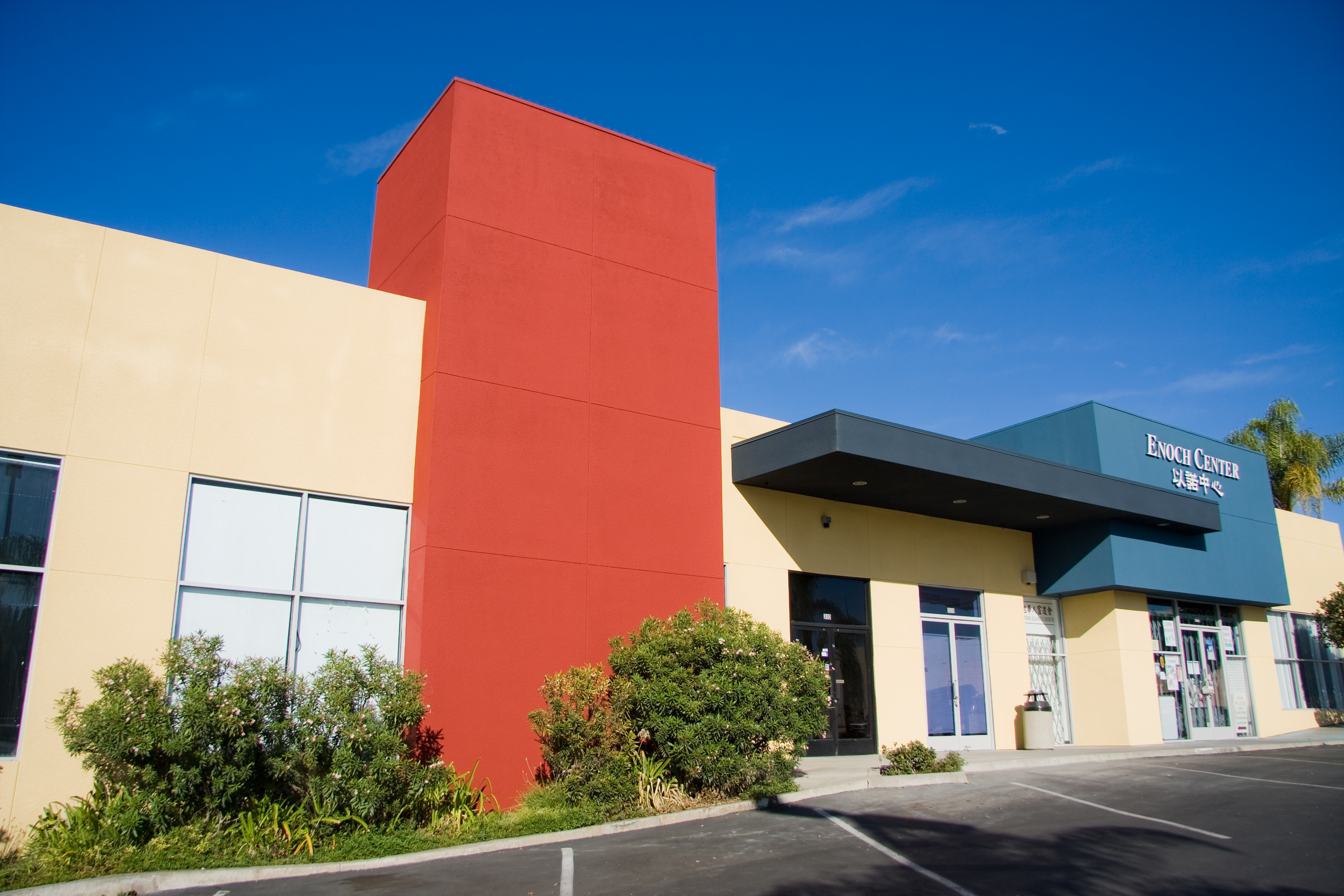 Commercial building painting by DC Painting Inc in San Diego